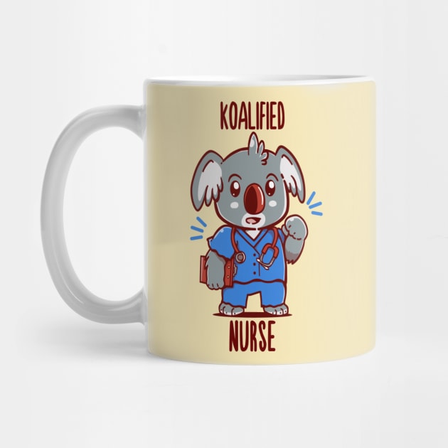 Koalified Nurse - Koala Animal Pun by TechraNova